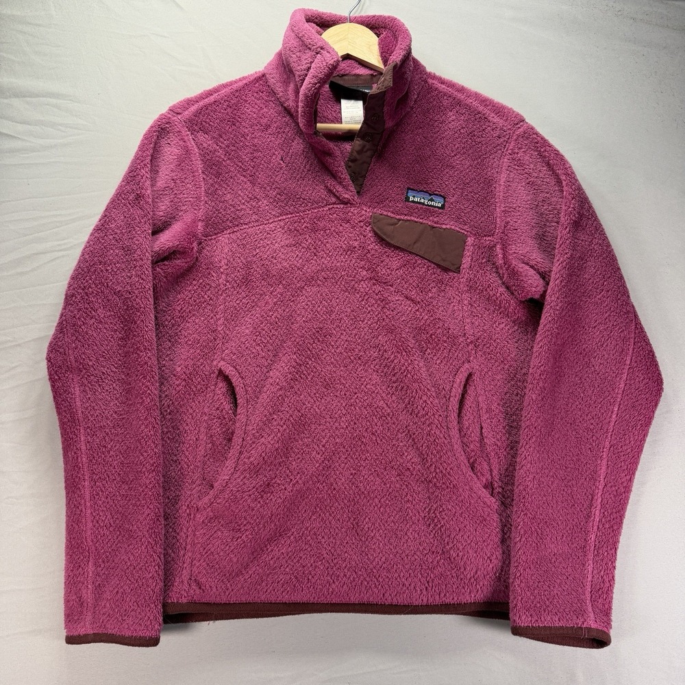 Patagonia Sherpa Quarter Snap Jacket Womens XS Fleece Pullover Pockets